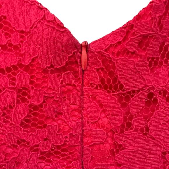 Baby Girls Red All Over Lace Formal Holiday Dress size 3M - Picture 3 of 5